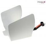 side view of stainless steel attachment of delivery box