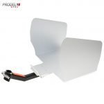 side view of stainless steel attachment of delivery box