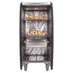 Aluminum-Lined Fabric Cover for Roll Containers & Tray Trolleys with Zipper