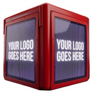 Delivery Box with x3 Led Screens p3 for Motorcycle 50x50x50